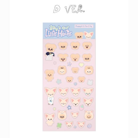 Предзаказ 6-го фанмитинга Stray Kids Stay in Our Little House Набор 3D стикеров SKZOO