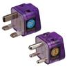 Conversion Adapter Plug for Overseas Value Eleplug W Set of 2 Type B3 Travel, (BF + Type) RW-WS11
