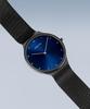 BERING Analog Quartz Ultra Slim x Stainless Steel Sapphire [Officially Imported] Men's & Women's (Unisex) Watch, Collection, 18440-227 (Blue Black),