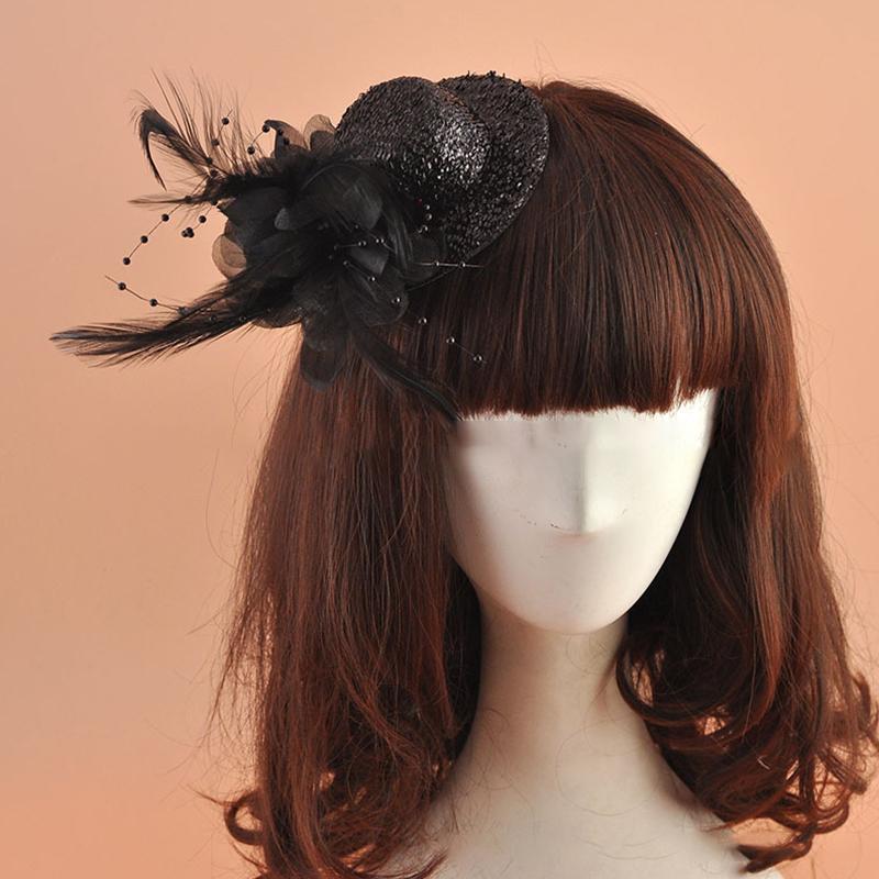 1 шт. Заколки для волос Перо Женские аксессуары для волос Фасинатор Головной убор Декор из жемчуга
