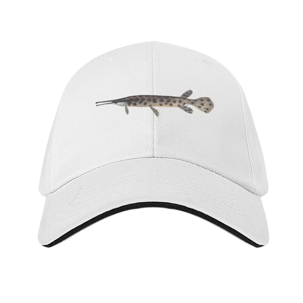 Spotted Gar (Lepisosteus oculatus) Baseball Cap custom caps Bobble Hat fishing hat funny hat Womens Beach Visor Unisexs