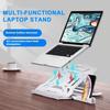 Adjustable Laptop Stand High Stability Strong Load-bearing Compact Portable Multi-Angle Swivel Non-Slip Notebook Holder