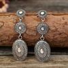1 Pair Bohemia Style Drop Earrings Tassel Design Lightweight Stud Earrings Urban Charm Earrings Jewelry Gift