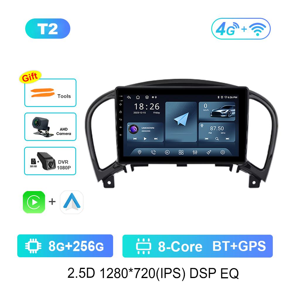 9 '' Car Radio Multimedia Player Android System for Nissan Juke 2010 - 2014 4G Bluetooth Navi GPS IPS Touch Screen DSP Stereo