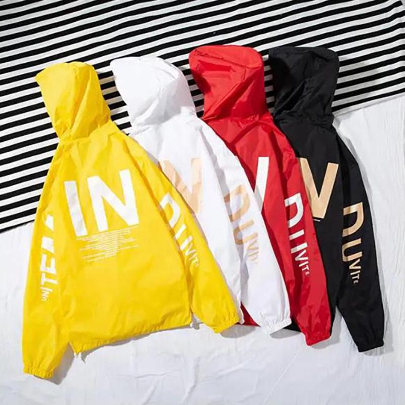 Летняя ветровка женская мода с капюшоном на молнии бомберы пальто уличная верхняя одежда