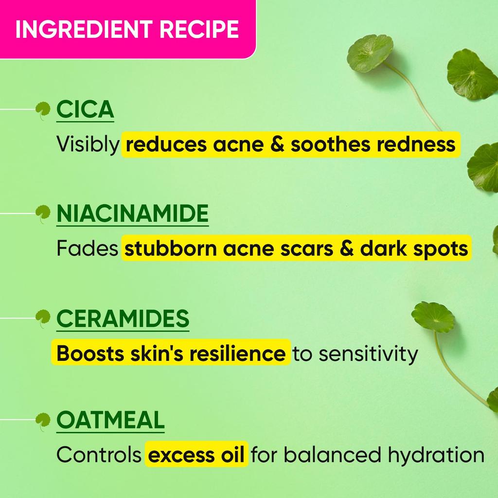 DOT & KEY Cica + Ниацинамид Увлажняющий крем без масел уменьшает темные пятна и успокаивает покраснения 50 г