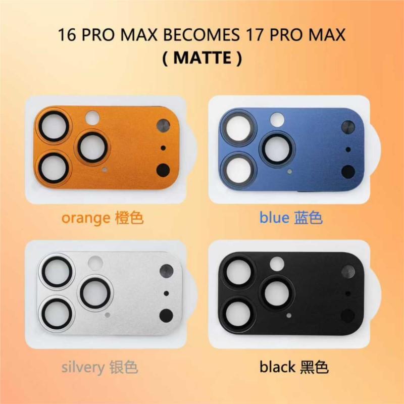 Защитная пленка-чехол 9H HD Armor для объектива камеры 13 14 15 16 Pro Max, закаленное стекло, колпачок 16 Pro Max становится 17 Pro Max