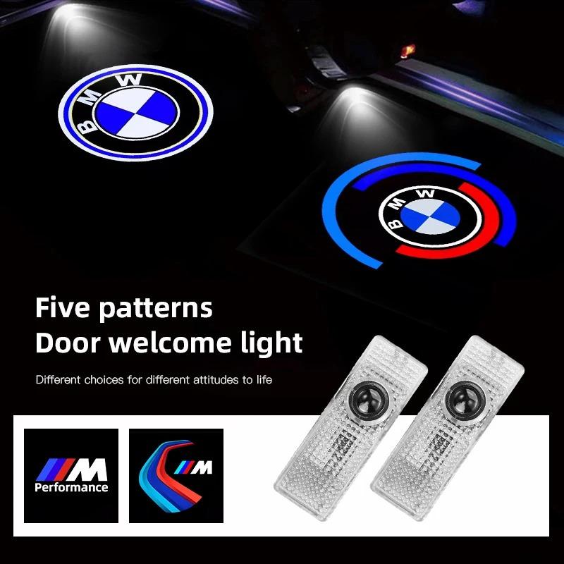 2PCS Car Door logo Projector Lamps Welcome Light For BMW M Emblem E46 E36 E34 F10 E90 F30 E60 F30 E53 E30 E92 E87 Accessories GFTR32