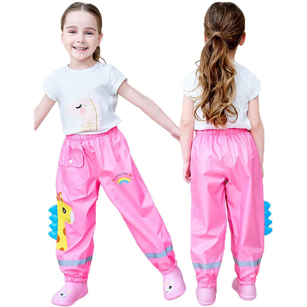 Непромокаемые штаны для малышей, непромокаемые брюки для мальчиков и девочек, детские непромокаемые брюки