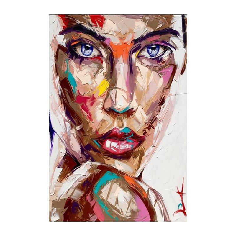 Abstract Woman Face Canvas Paintings On the Wall Art Posters And Print Large Size Modern Woman Art Picture Home Wall Decoration