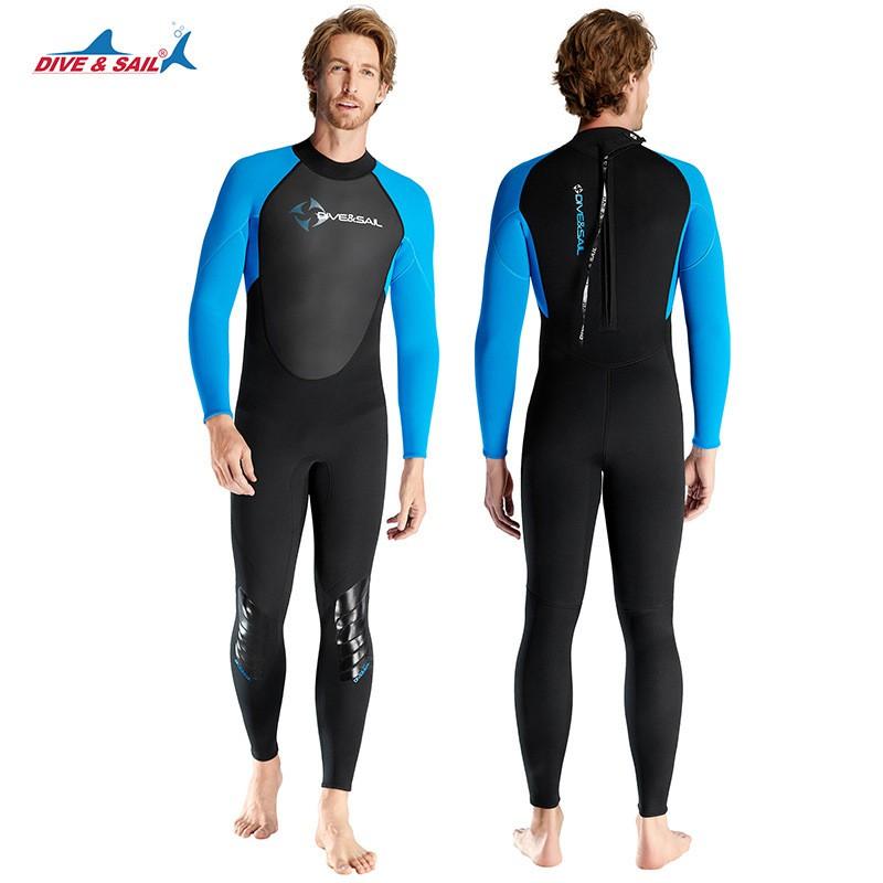 Mens 3mm Full Wetsuit Scuba Diving Snorkeling Surfing Swimming Warm Thermal Neoprene Suit