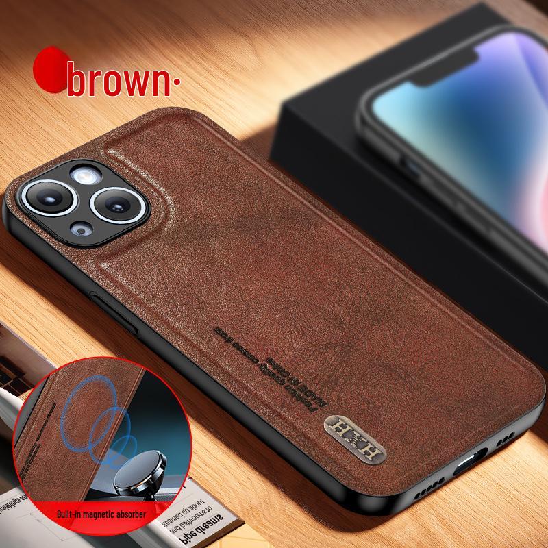 Совместимый чехол из матовой кожи Antique для Huawei X8C, Y72, Honor 90, X9C, X6B, 200 Lite