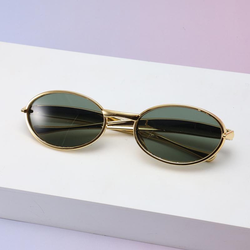 New sardines, glasses legs, sunglasses, European and American high-end fashion polarized glasses, oval sunglasses