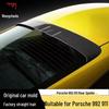 Задний спойлер на крышу и дефлектор из углеродного волокна для Porsche 992 911