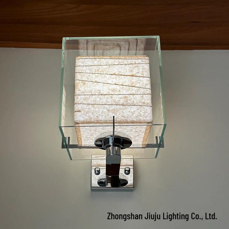 Зарядная настольная лампа в японском стиле Ji Yutang для спальни, кафе или ресторана