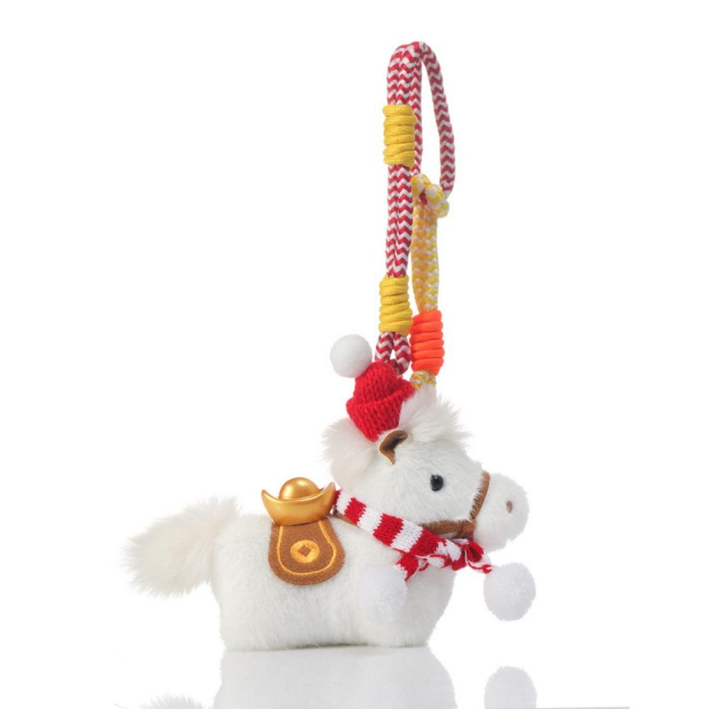 Yuanbao Plush Horse Keychain Mascot Dolls Chinese New Year Gift  Year of Horse