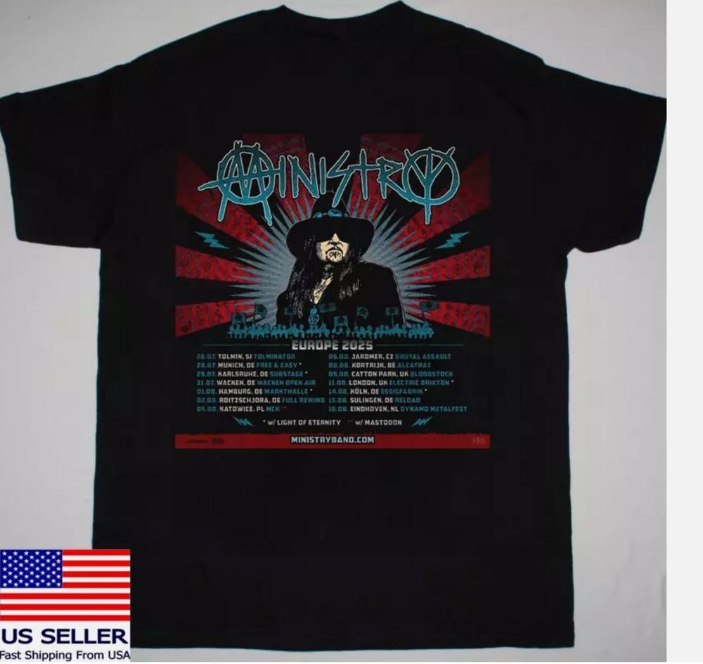 Ministry Band The Squirrely Years European Tour Latest T Shirt Full Size S-5XL Unisex T-Shirt
