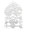 Любовь Бог стрелка художественный узор металл сталь трафареты трафареты для скрапбукинга ремесло штамп 3D DIY изготовление фестивальных карт