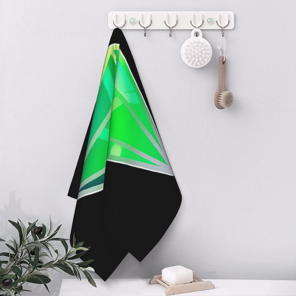 Зеленый plumbob sims 4 Мягкое банное полотенце для лица Быстросохнущее Хлопковые полотенца для бассейна и ванной Впитывающие