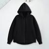Autumn Spring Women Coat Hooded Drawstring Long Sleeves Pockets Zip-up Elastic Cuff Hem Loose Sport Hoodie Casual Daily Wear Jacket