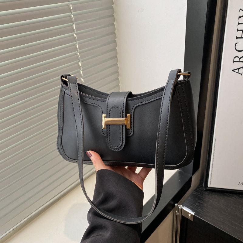 Весна и лето новая универсальная темпераментная женская однотонная высококачественная текстурная сумка под мышку для работы, женская ручная портативная сумка через плечо