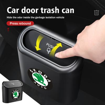 AAABT1 Для автомобиля Мусорное ведро Контейнер для хранения Мусорный органайзер Мусорный бак Octavia Superb RAPID FABIA KAMIQ KAROQ KODIAQ YETI