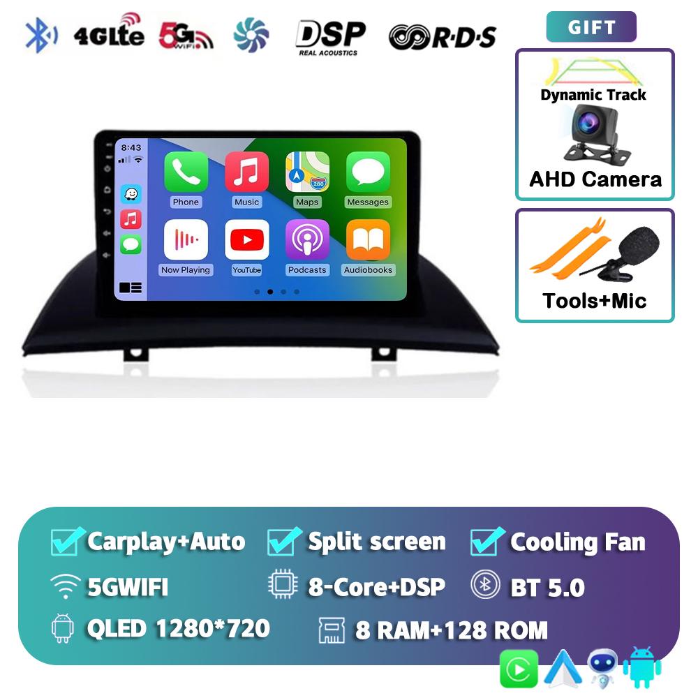 Android 14 Carplay Auto WIFI+4G автомобильное радио для BMW X3 E83 2004 - 2012 Мультимедиа GPS Видеоплеер Стерео 2din DSP Головное устройство Аудио