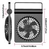 Folding Desk Fan Lightweight Ultra-thin Mini Fan Table Fan Small USB Fan  Outdoor