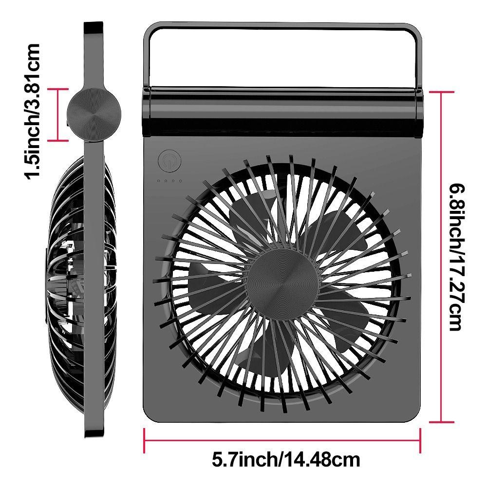 Folding Desk Fan Lightweight Ultra-thin Mini Fan Table Fan Small USB Fan Outdoor