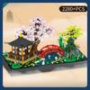 Courtyard Building Blocks Garden Zen Garden Architecture 2280PCS DIY Assembling Bricks Toy for Kids Adult Gifts for Collection