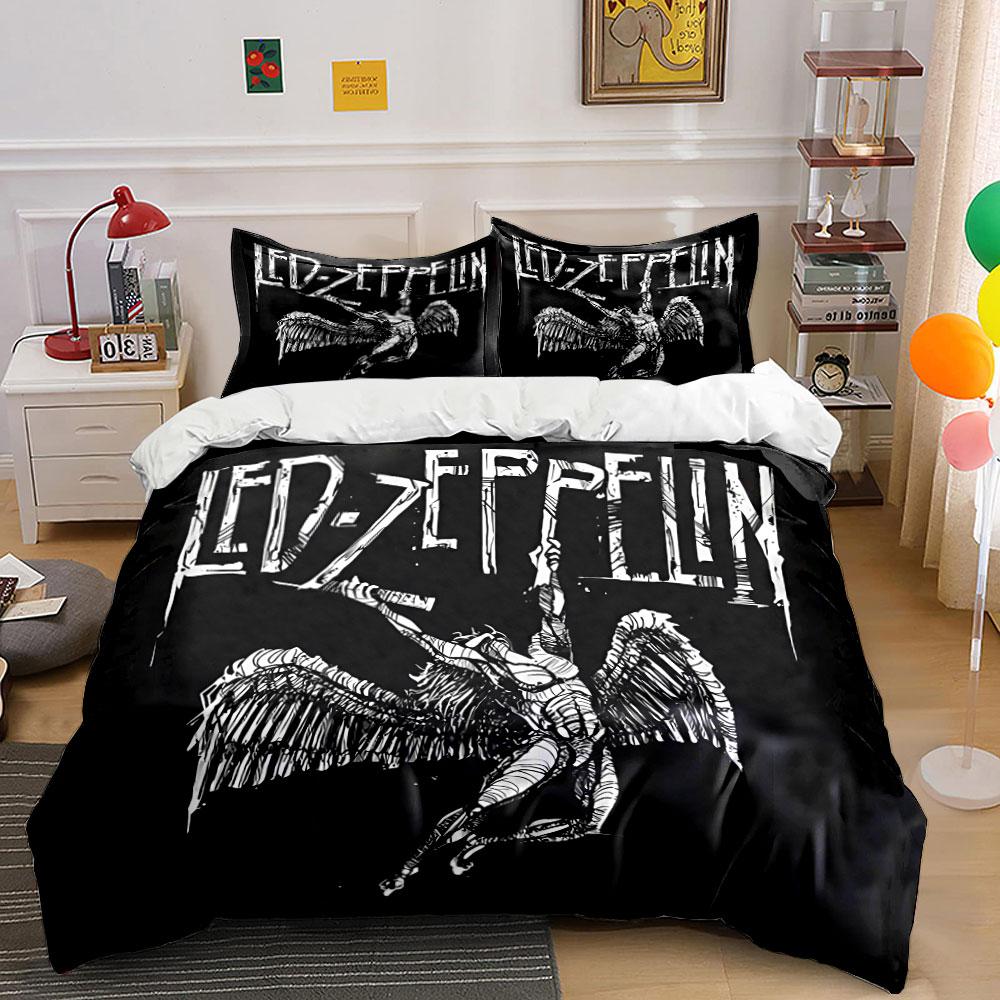 "Led Zeppelin Angel Bedding Set" Bedding Duvet Cover Set Duvet Cover Pillowcases (1 * Duvet Cover 2 * Pillowcases, without duvet insert)