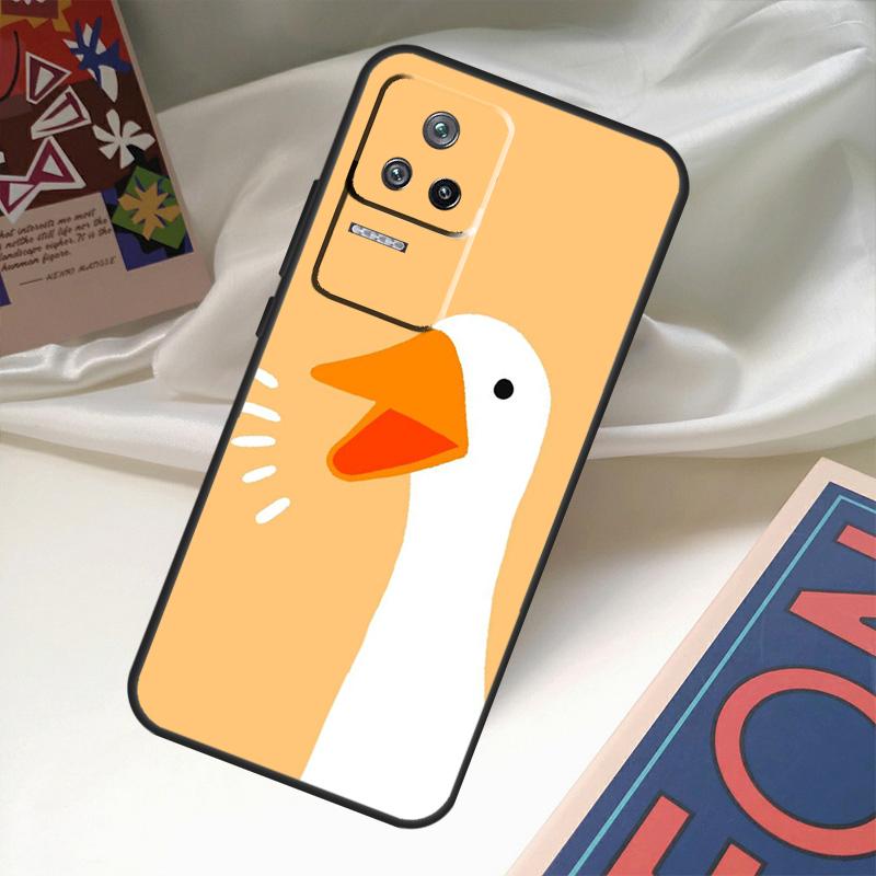 Мультяшный смешной гусь Чехол для Xiaomi 14 13 Ultra 12 Lite 11T 12T 13T Pro POCO M6 X3 X5 X6 Pro F3 F5 M5s Обложка