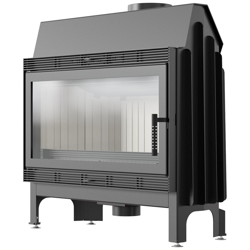 Steel fireplace KRATKI BLANKA 16 kW Ø 200