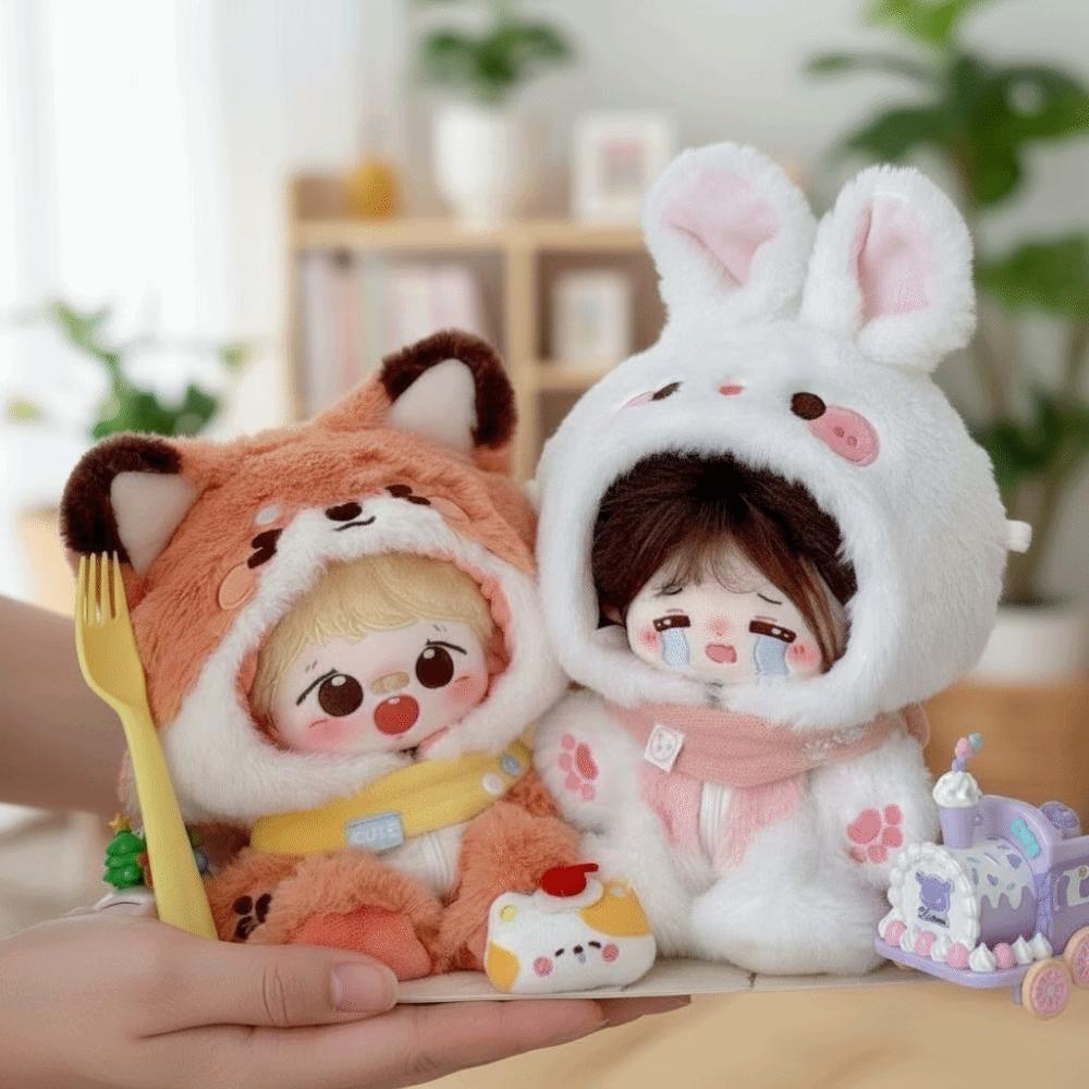 Fox Bunny Baby Clothes 20cm Doll Clothing Cute Outfit Animal Onesie  Doll Costume
