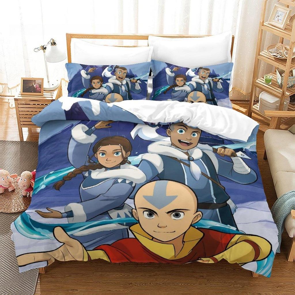 New Avatar: The Last Airbender Bedding Set Single Twin Full Queen King Size Bed Set Adult Bedroom Duvet Cover Sets Home Textile