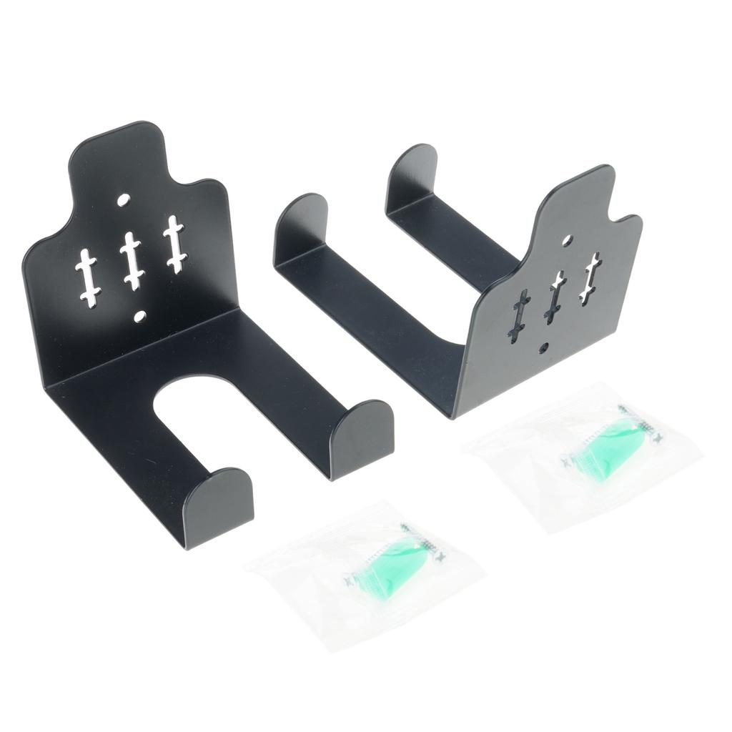 Pack of 2 Heavy Duty Vertical Barbell Wall Mounts Space Saving Steel Rack Simple Installation for Gym Equipment Storage
