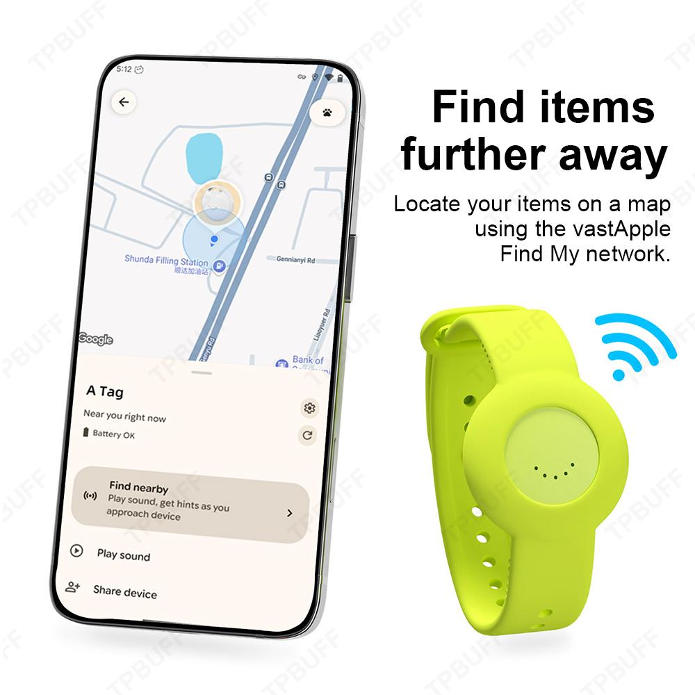 Android Умный браслет-трекер местоположения для iPhone Google Find My Приложение Водонепроницаемый GPS Искатель для детей и пожилых людей Точное позиционирование Метка