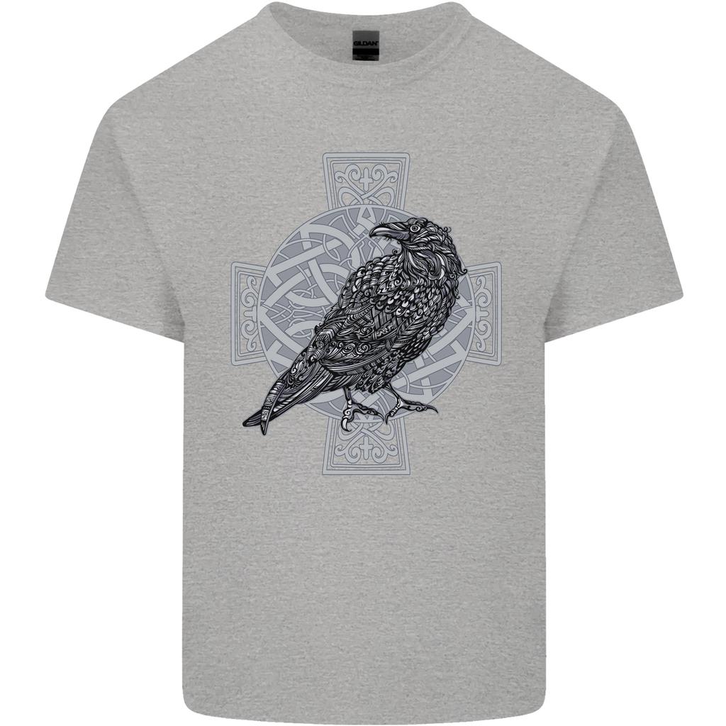 Odin Celtic Raven Viking Tattoo Cross Runic Unisexs Light Cotton Tshirt