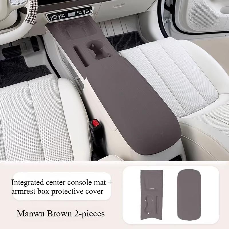 For ORA 5 2026 Center Console Armrest Box Silicone Storage Integrated Wireless Charging Water Cup Phone Slot Interior Accessory