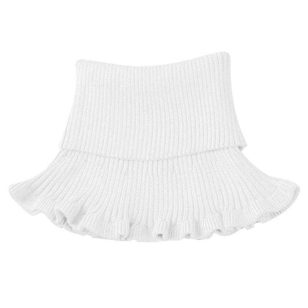 Decoration Accessories Ruffle Female Wool Scarf Korean Style Scarves Knitted Bib Fake Collar