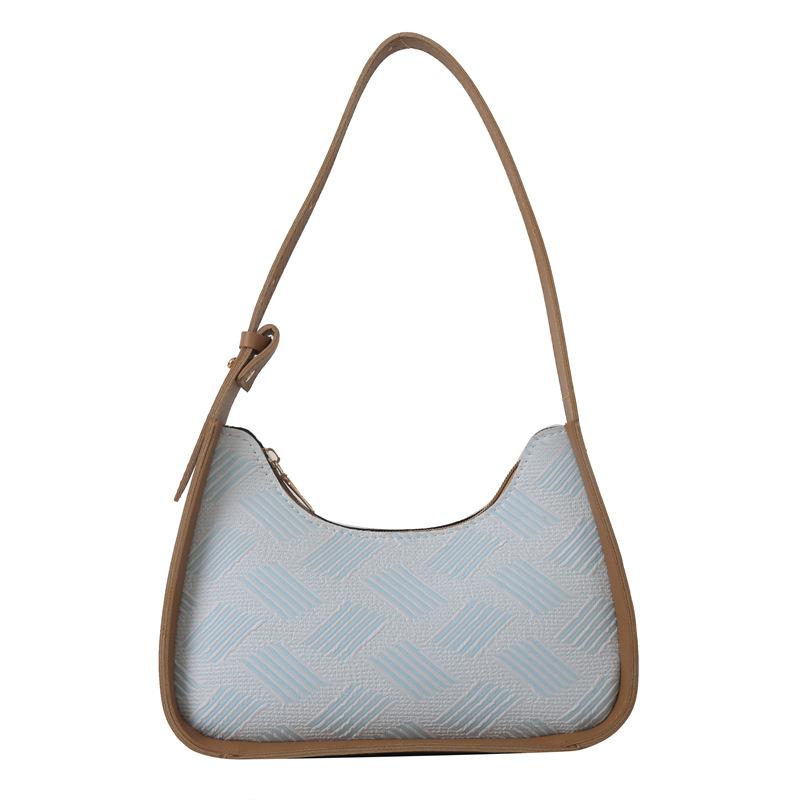 Повседневная портативная маленькая квадратная сумка женская корейская простая и модная клетчатая сумка 2024 года на осень и зиму сумка через плечо подмышку