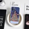 Аниме Санта Клаус Олень Рождественская елка Чехол для телефона для iPhone 11 12 13 14 15 16 17 Pro Max Plus Прозрачная задняя крышка