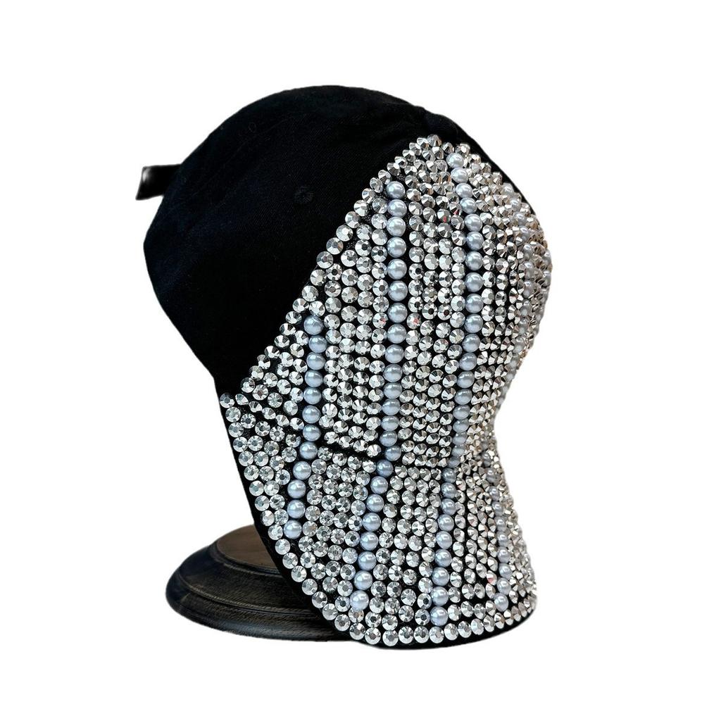 Тяжелая промышленность стразы шляпа кепка женская тренд уличная весенне-летняя бейсболка кепка жемчуг мода универсальная шляпа