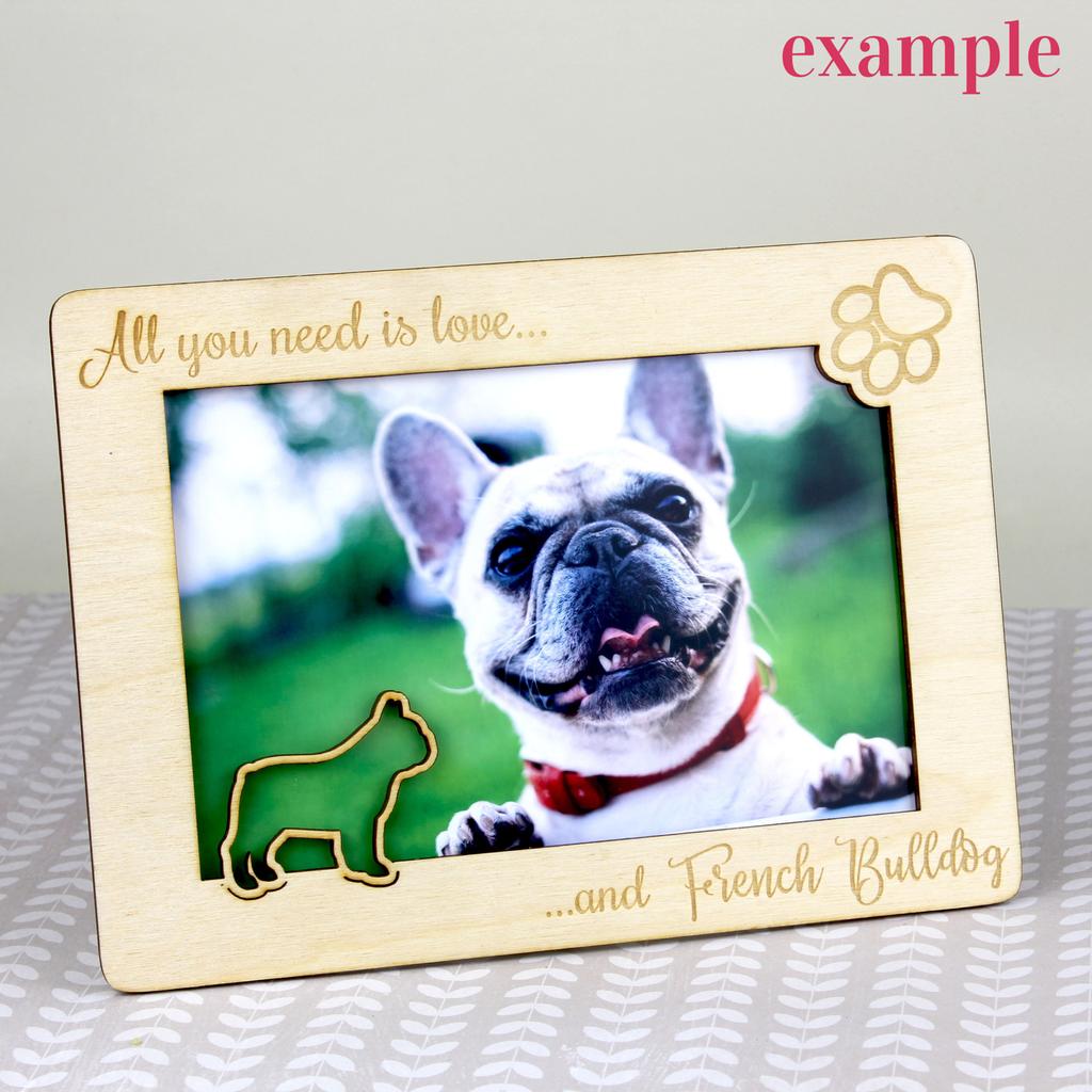 Dachshund Wire-haired, Wiener dog, Badger dog - Photo frame, engraved wooden frame, a lovely gadget for the dog lover by Art-Dog