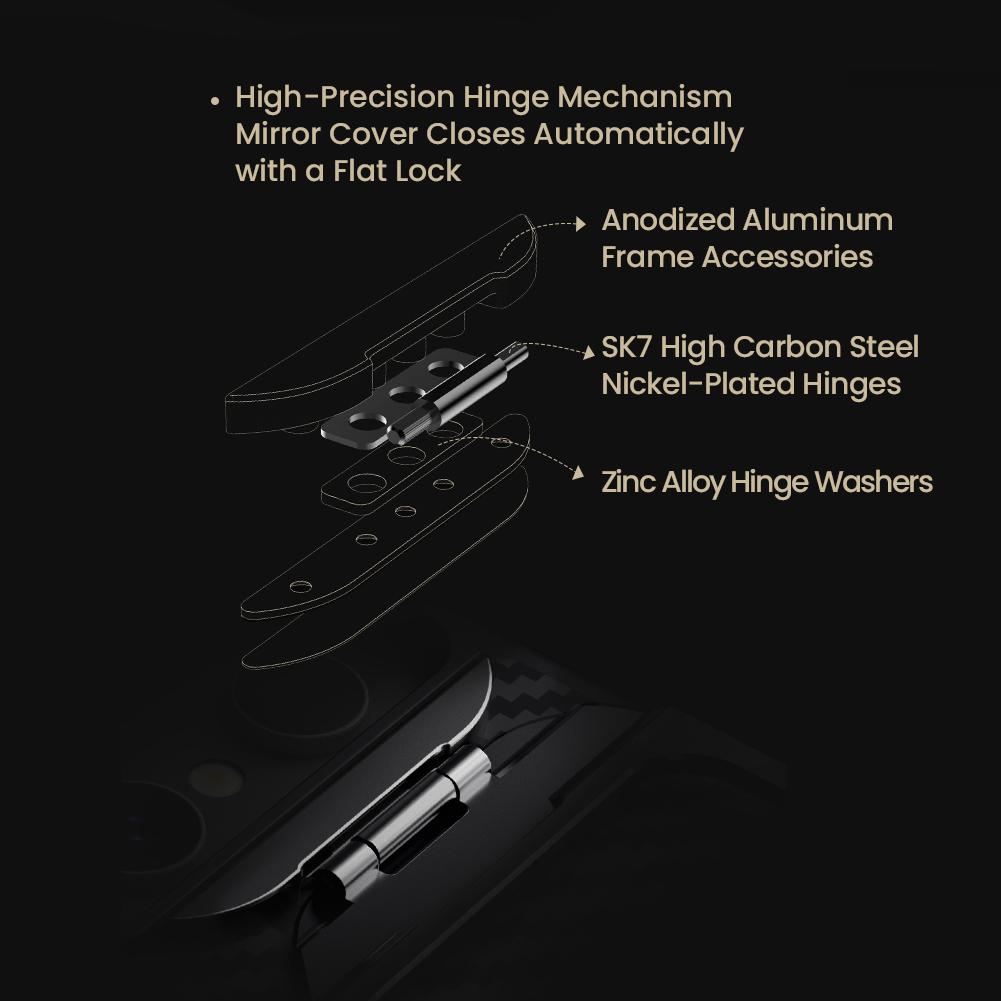 NILLKIN For Samsung Galaxy S25 Ultra Phone Case CarboProp Magnetic Mirror Frame Version Camera Protection Back Cover