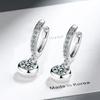 Design Sense Cold Wind Small Lock Fashion Zirconia Sparkling Classic Stud Earrings for Women Dazzling Female Elegant Accessories Timeless Jewelry