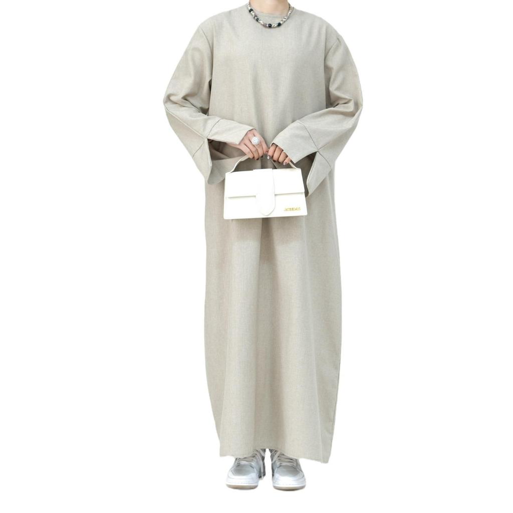 Elegant Plus Size Loose Dress Robe - 2024 Collection for Middle East and Turkey