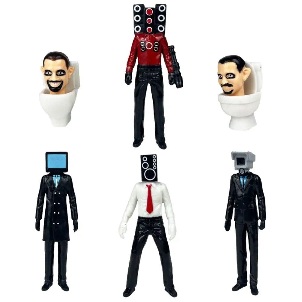 Skibidi Туалет Человек Камера Человек Фигура Спикер Человек Модель Оператор Фигурки Украшения ПВХ Кукла Коллекционная Игрушка