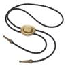 American Bolo Tie Punk Braided Rope Necktie Vintage 3D Cowboy Hat Pendant Western Necklace Costume Accessories for Men