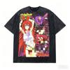 HIGHSCHOOL DXD Стирка Футболка Личность Одежда Новая Модель Аниме Футболка Круглогодичная одежда Для Пар Большой Размер Унисекс Классический
